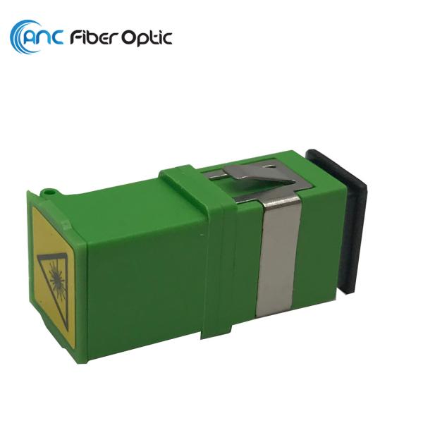 SM Flangeless Fiber Optic Adapters Simplex Auto Shutter SC APC Adapter