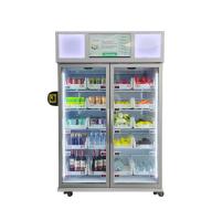 Máquina de venda automática de geladeira inteligente para frutas e legumes com tela de publicidade e máquina de venda automática de grande capacidade