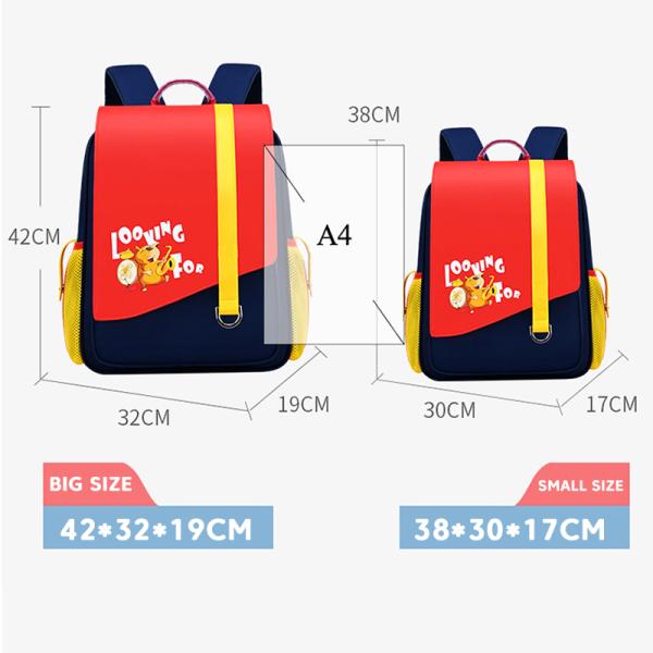 Leather Breathable Large Capacity School Backpack Toddler Waterproof Book Bag