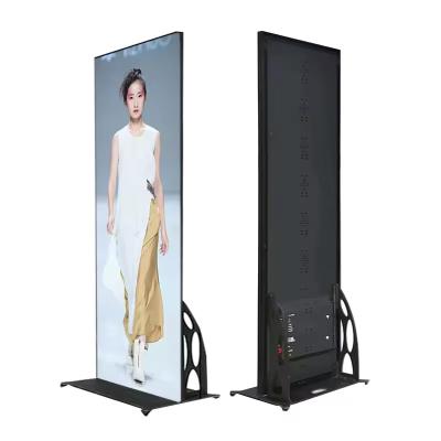 Supplier Mirror Led Screen P2.5 Hd Video Led Floor Standing Advertising Poster Display For Shopping Mall