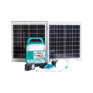 Sistema de iluminação solar para casa versátil Fonte de alimentação Lítio portátil 6W*4Pcs 45W