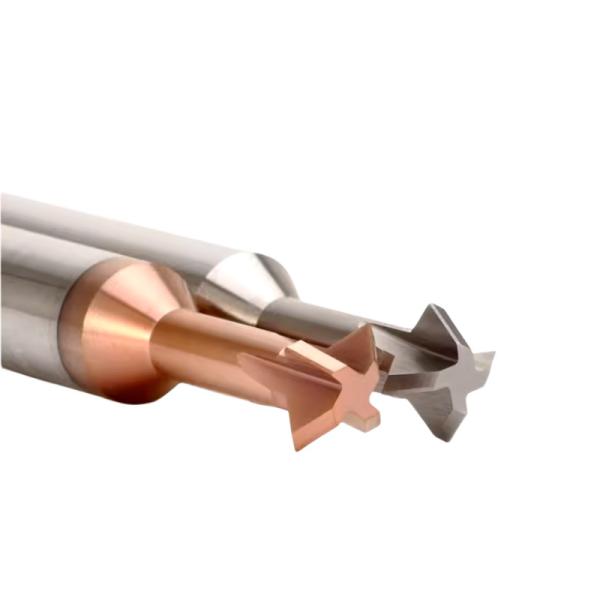 90 Degree Carbide End Mill , Double Angular Deburring Chamfering Milling Cutter