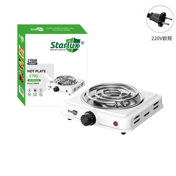 OEM Portable Single Burner Electric Stove 1000W Spiral Coil Hotplate Mini 220v Iron Heating Solid Household Kitchen Use