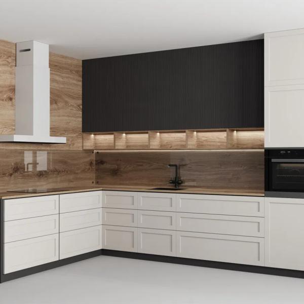 Ready To Assemble European Minimalist Small Kitchen Cabinets Custom Wooden Kitchen Cabinets For Apartment