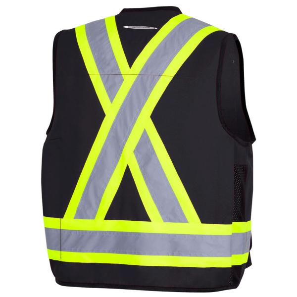 Lightweight High Visibility Orange Reflective Safety Vests With Mesh
