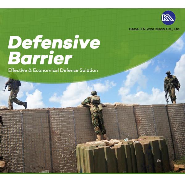 Military HESCO Barrier Galvanized Steel Mesh Sand Wall 5mm Wire