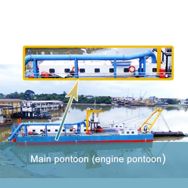 Solid Capacity 600m3/H Discharge Distance 1500m Length 38m Sand Dredger with CE/ISO