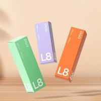Square Cosmetic Packaging Carton Stock Green Plant Lipstick Lip Gloss Packaging Foldable Carton Liquid Lip Gloss