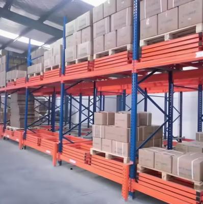 Last In First Out Push Back Racking Warehouse Storage Pallet Racking CE TUV Approved
