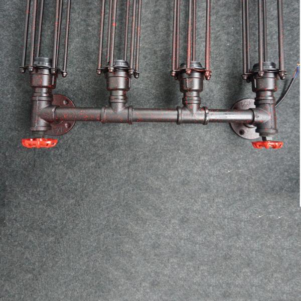 Industry wind amercian vintage style pipe wall lamp steam punk lamp (WH-VR-37）