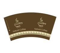 Le double de catégorie comestible a dégrossi les matières premières enduites de fan de tasse de papier de PE imperméable