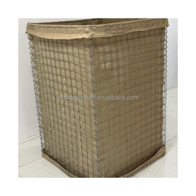 Galvanização elétrica Saco de areia Gabion Cage Bastion Barreira defensiva para controle de inundações