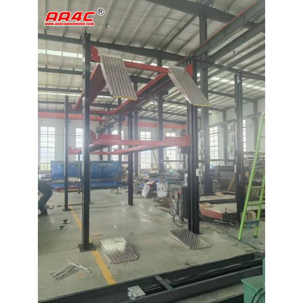 AA4C 8 столбов 3 автомобиля парковочный подъемник тройной автомобилей хранилища подъемник транспортное средство подъемник автомобильного подъемника