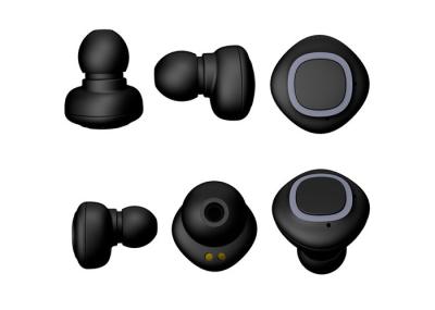 Ergonomically Black Ture Wireless 3D Stereo Sound Earbuds  In Ear Type earphones