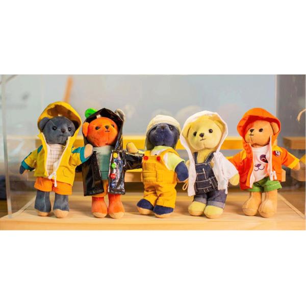 customizable 12cm Bear Doll Clothing SQ-01 Cotton Material Unisex