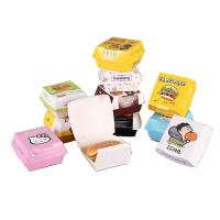 Boîtes de hamburgers à emporter de restauration rapide Logo personnalisé Eco-friendly et recyclable pour les aliments industriels