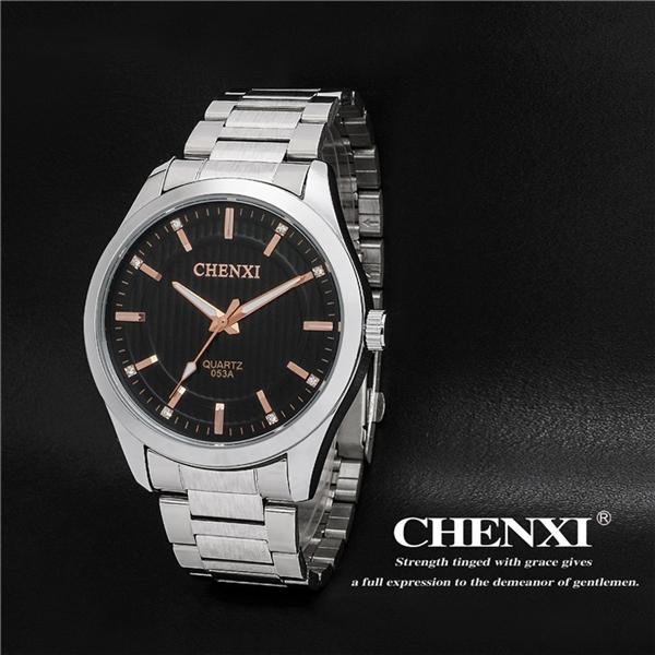 Rose Gold 053A10 Men Fashion Watch Brand Watch Simple Waterproof 3ATM Stainless Steel Brand Watches Men
