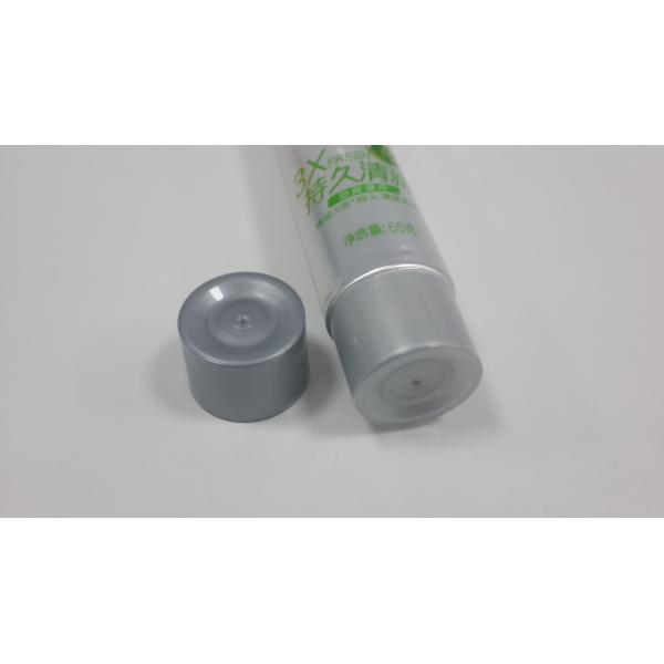 Silver Toothpaste Tube Containers Screw On Cap Aluminum Plastic Tube Diameter 30mm