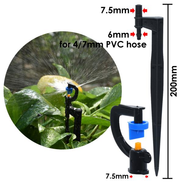 Sistemas de extinção de incêndios de uma irrigação de 180 graus micro em pulverizadores molhando da estaca de 20cm