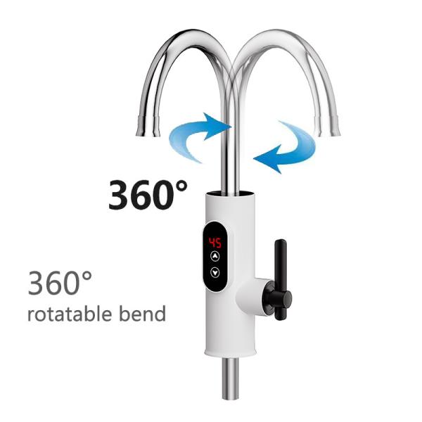 Instant Hot Water Supply 360 Degree Free Rotation Electric Heating Water Tap