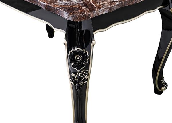 Ebony Restaurant Rectangle Marble Table luxuoso retro