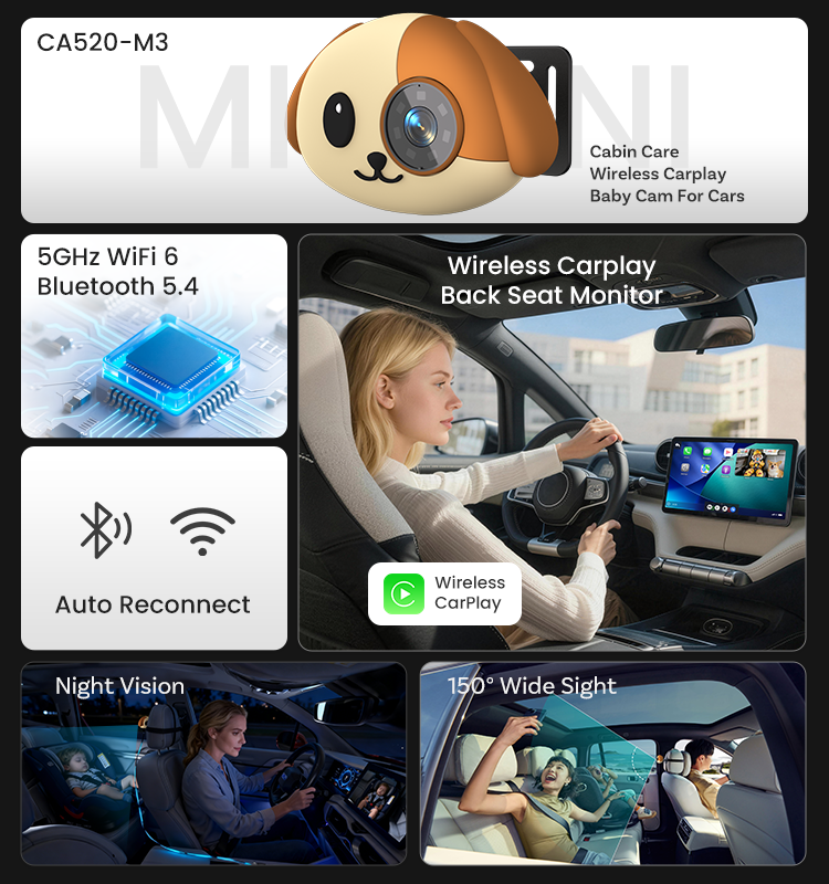 Universal Android Carplay Box with HDMI Output 1080P and Bluetooth 5.0 for 98% Global Cars