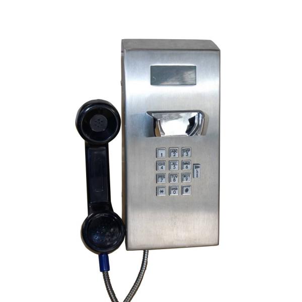 Телефон нержавеющей стали водоустойчивого сетноого-аналогов вандала устойчивый с кнопочной панелью