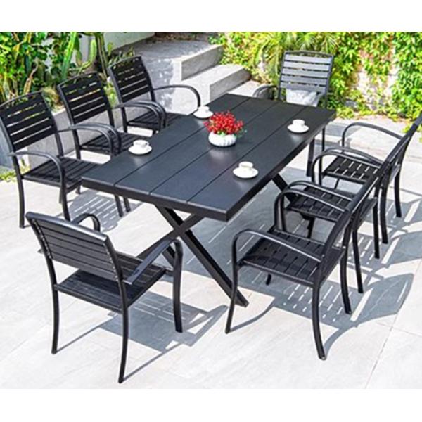 Modern Cafe Shop Garden Waterproof Sillas De Comedor Metal Armrest Cast Aluminium Chairs Indoor Outdoor Patio Furniture