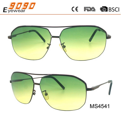 Hot Sale Mirrored Metal Sunglasses , UV 400 protection lens,suitable for men and women