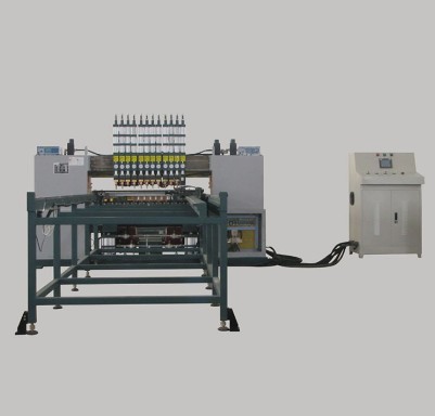 Trintfar automatic production line, used for welding the inner shells of ovens, microwave ovens and food dryers, as well as the welding machines.