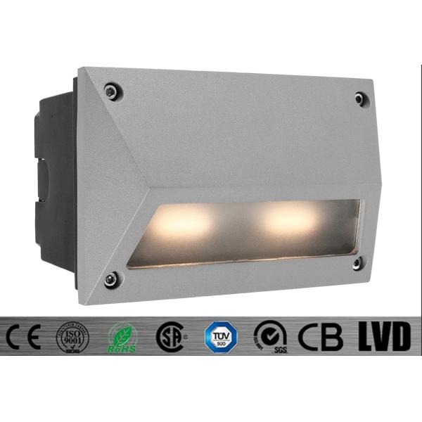 Square White 350ma Wall Exterior Recessed Step Lights Outdoor IP55 L150*W121*H100mm
