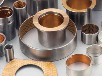 Bimetal Bearings Steel Shell Backed With A Lead Bronze Lining Bearing Material For Oil Lubricated Applications