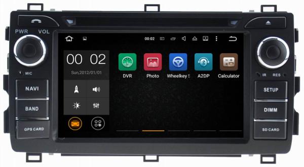 Ouchuangbo car radio multimedia android 7.1 Toyota Auris 2008-2011 with gps navi DDR3 2GB bluetooth music