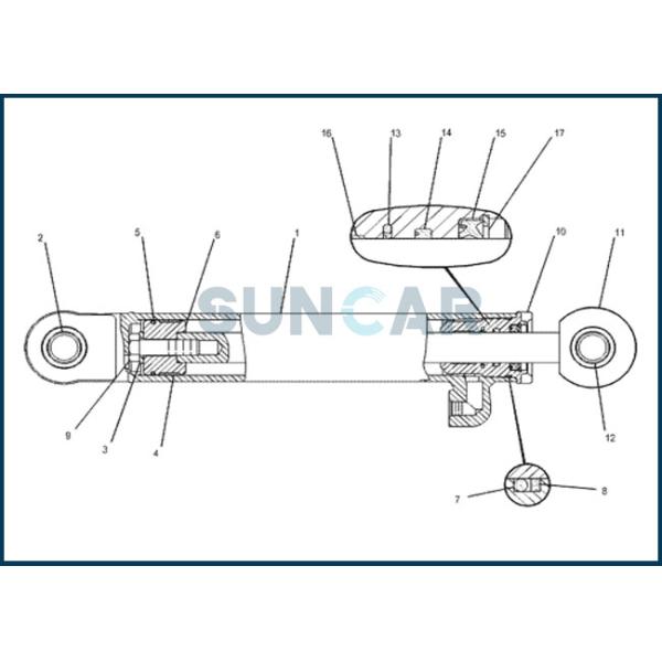 Уплотнение штанги Уплотнени-U-чашки CA5J8150 5J-8150 5J8150 печатает форму для C-A-T