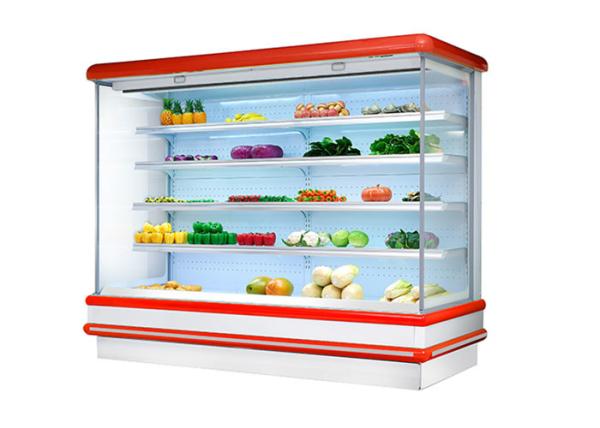 Plataforma comercial da exposição do supermercado do congelador da exposição do refrigerador aberto comercial