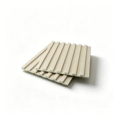 Solid Core PVC Fluted Wall Panels 150x8mm Grooved Cladding System Waterproof Texture for Room Divider Applications