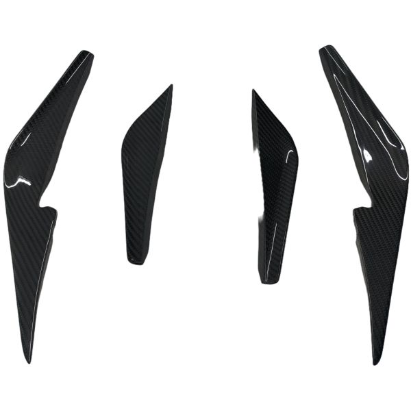 Replace and upgrade AMANS Style Dry Carbon Front Bumper Flaps Lotus Emira OEM Fit Aero Body Kit