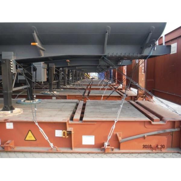 SKD 3 Axle Stainless Steel Tanker Semi Trailer For Oil / Diesel / Gasoline / Kerosene