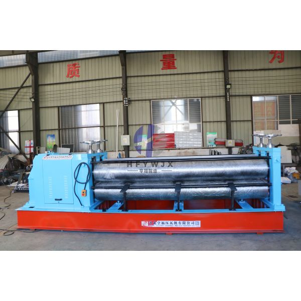 Full Automatic Horizontal Barrel Corrugation Machine PLC Control System And 750mm-1250mm Rolling Width