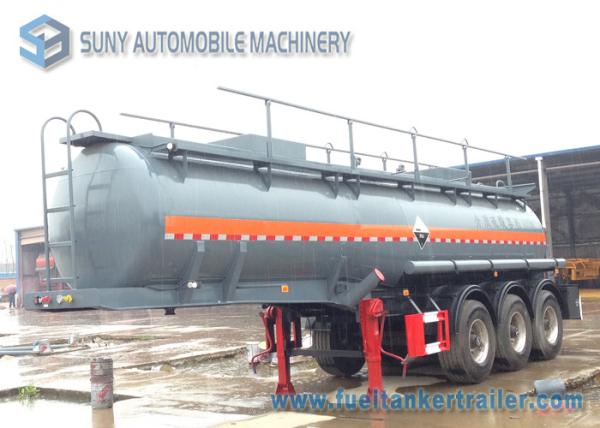 3 Axle Sulphuric Acid 18000L Fuel Tanker Semi Trailer 9980*2490*3800mm