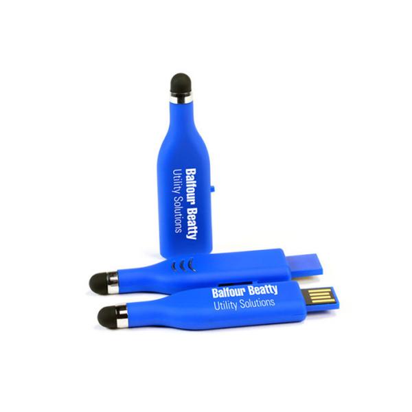 Touch Pen Shape Plastic USB Stick Drive 32G 2.0 With Color Printing Logo