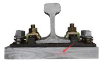 Épaule de rail de plat de lien de rail d'embases de fer travaillé de fonte d'acier doux pour des systèmes d'attache de KPO