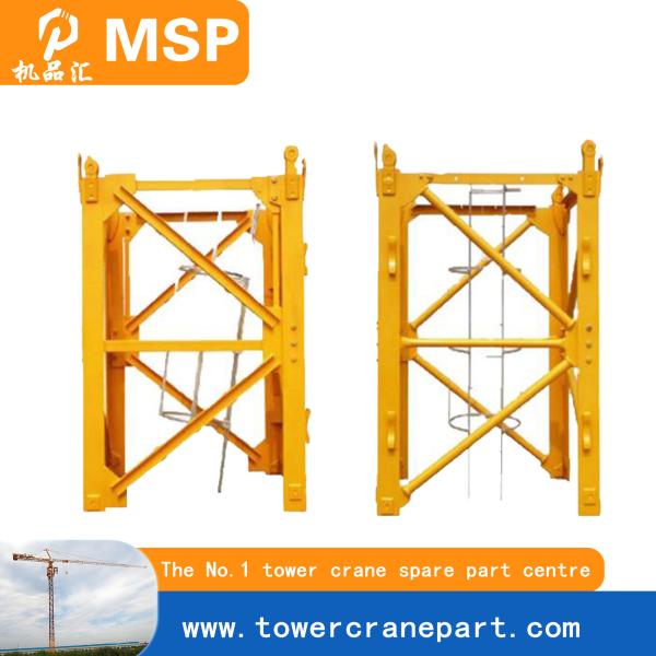 Impact Resistance Steel Structure Tower Crane Mast Section For Tower Crane Spare Parts