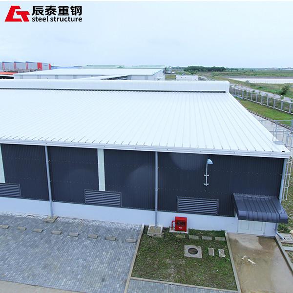 Wide Span Prefab Steel Frame Building Construction Weatherproof