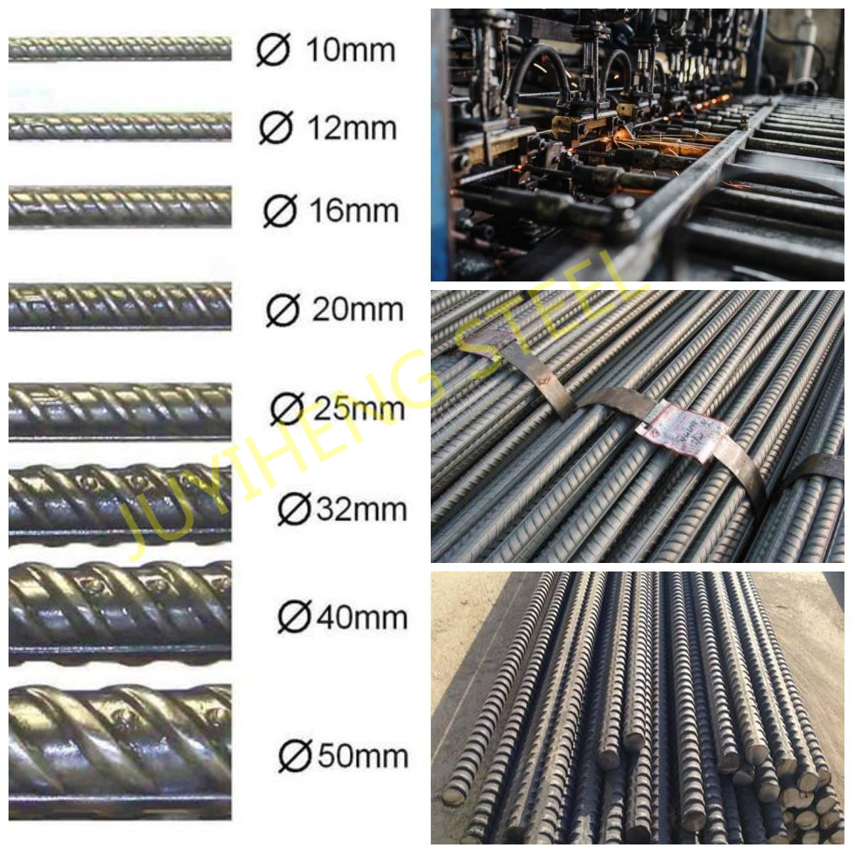 High Level Deformed Steel Bar for Reinforced Concrete and Structural Stability Alloy Material 16mm 20mm 22mm Hrb400 Hrb500