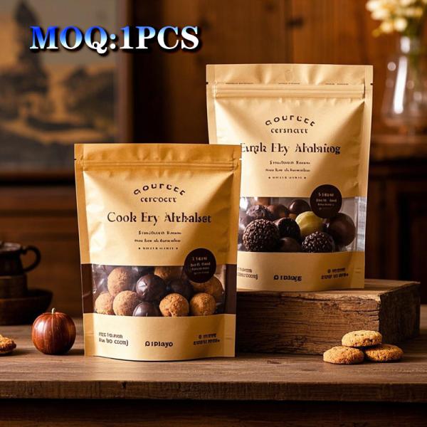 Resealable Flexible Child Resistant Holographic Printed 3.5g Zip Lock Aluminum Foil Cookie Bags Shape Ziplock Custom Mylar Bag