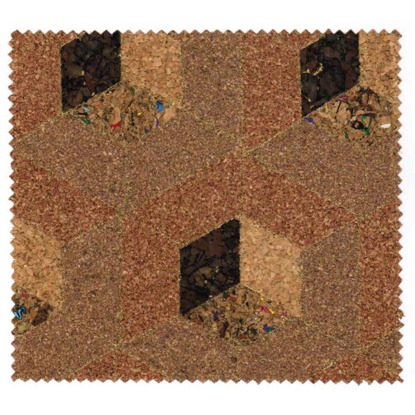 High Quality Nature Cork Fabric/Leather for bag and shoes making with PU backing,waterproof and dust resistance