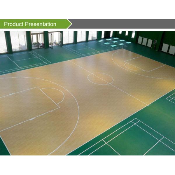 4.5mm Red PVC Sports Floor For Table Tennis Sport Moisture Proof