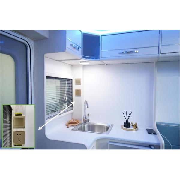 2-6 pessoas do reboque de alumínio do curso da roulotte da fibra de vidro dos reboques do curso com banheiro