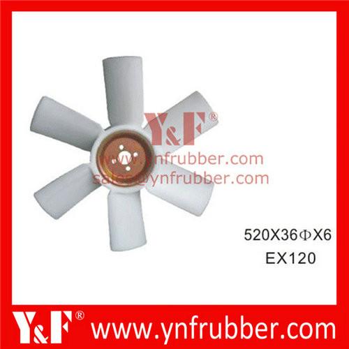 Pá do ventilador da máquina escavadora para , Volvo, KOMATSU, Hitachi, Sumitomo, Kobelco, Kato, Hyundai, Doosan, Daewoo, Kubota,